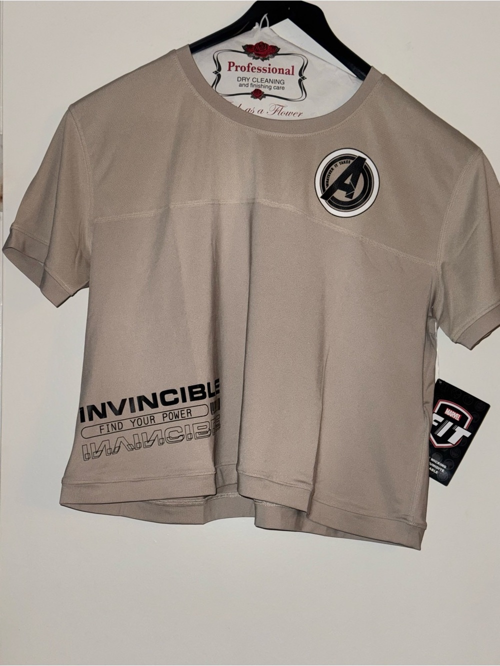 Marvel Kids 'Invincible' Short Sleeve Tee - Beige